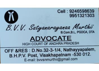 Advocate B V S N Murthii - BVSN MURTHII & ASSOCIATES