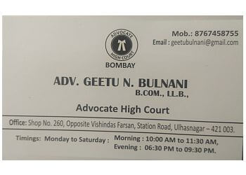 Advocate Geetu Bulnani