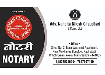 Advocate Nandita Nilesh Chaudhari