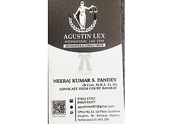 Advocate Neerajkumar S Pandey - AGUSTIN LEX-ADVOCATES & CONSULTANTS