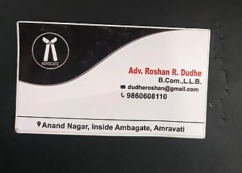 Advocate Roshan R. Dudhe