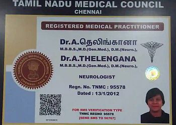 Dr. A Thelengana, MBBS, MD, DM - Brainwaves Neuro Clinic & Lab