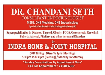 Dr Chandani Seth, MBBS, DNB - INDRA BONE & JOINT HOSPITAL