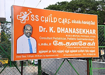 Dr. Dhanasekhar Kesavelu, MBBS, MRCPCH - SS CHILD CARE