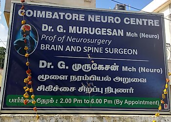 Dr. G.Murugesan, MBBS, MCh - COIMBATORE NEURO CENTRE