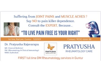 Dr. Pratyusha Rajavarapu MBBS, MD, DM - PRATYUSHA RHEUMATOLOGY CARE