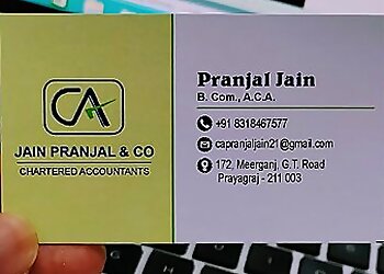 इलाहाबाद (प्रयागराज) चार्टर्ड एकाउंटेंट Jain Pranjal & Co. Chartered Accountants छवि 1