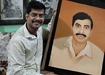 Portrait Sketches Patna Art Gallery