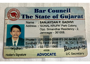 Advocate Sanjaydan Gadhvi