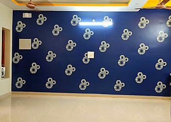 Wall painting and wood polishing