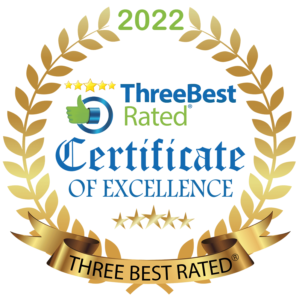 Three Best Rated PNG Gold White Badge with transparent background
